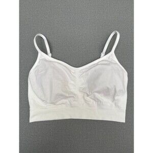 Jockey Girl's White sports bra foam inserted Ajustable bra size XL